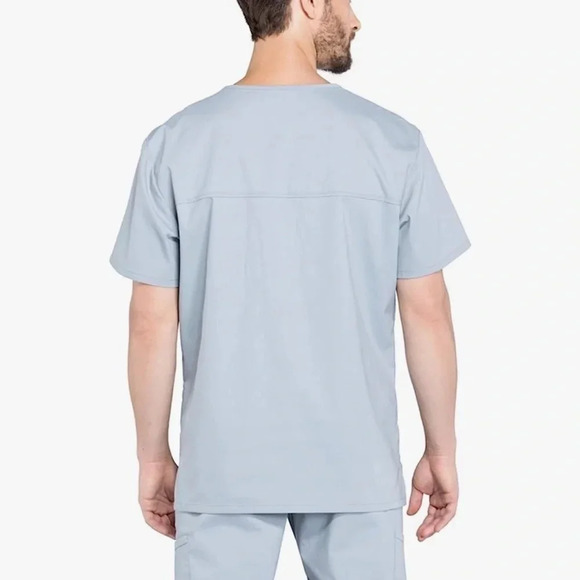 Cherokee Scrubs for Men V-Neck Top, Workwear Professionals Soft Stretch - Picture 5 of 6